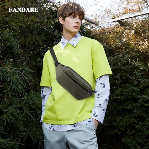 Mens Chest Bag Sling Bags for Men Personal Flex bag Stylish Shoulder Bag Men's Bag Crossbody Messenger Bag Man Bags cross body for Work Professional Office Travel Satchel BagGreen2