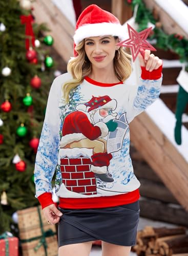 Mainfini Unisex Ugly Christmas Sweatshirts Adult Funny 3D - Image 4