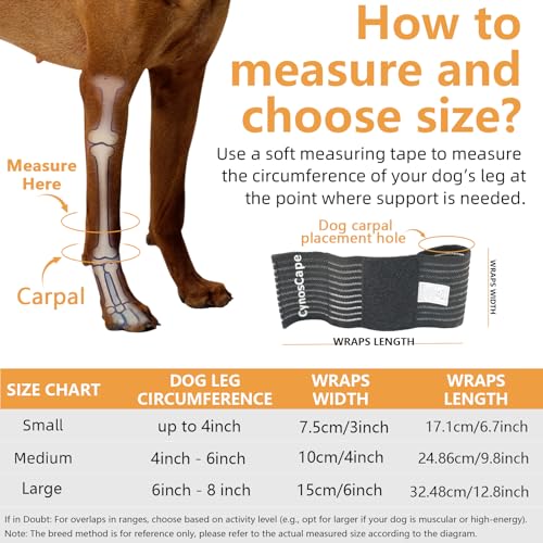Image of Rear Leg Hock Joint Compression Wrap - Knee Brace for Back Leg Support in Dogs