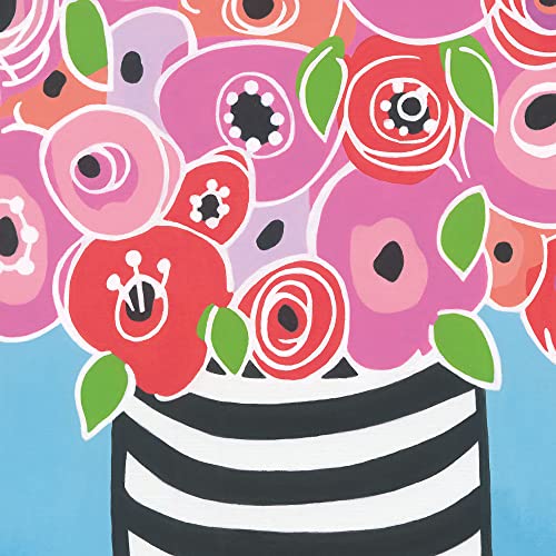 Image of PaintWorks 73-91858 Dreaming of Poppies Flower Paint by Number Kit for Adults and Kids, 11 inch x 14 inch, 12pcs, Multicolor