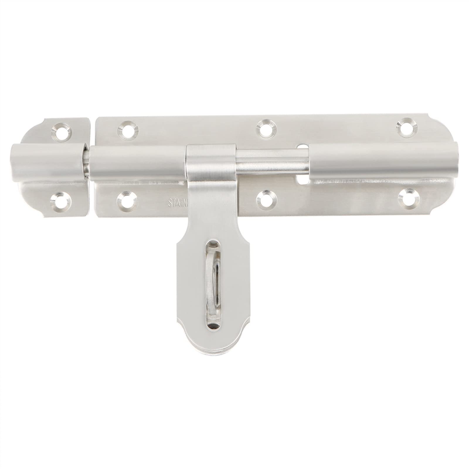 Serrure à loquet coulissant robuste verrou de porte à boulon en acier 6 pouces