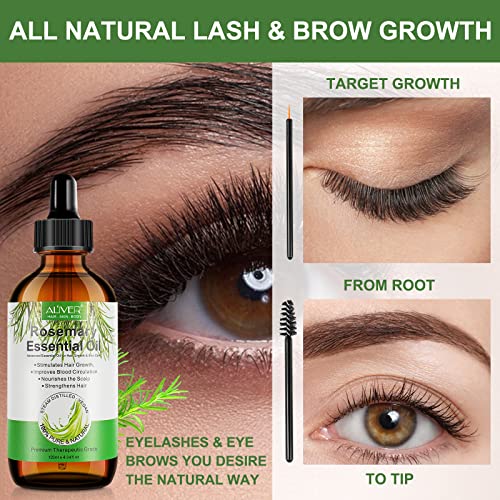 Rosemary Oil For Hair Growth 120ml, Rosemary Oil Pure Organic, Improve Hair Loss & Promote Hair Growth, Rosemary Hair Oil For Men Women - Image 3