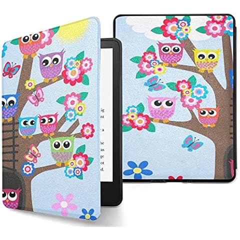 Ebook Paperwhite Case 2021 Compatible With 6.8" Kindle Paperwhite 11th Generation Enjoy Happy Owl Family Case Covers For Ebook Paperwhite With Auto Sleep/wake Cover