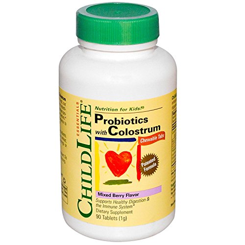 CHILD LIFE ESSENTIALS PROBIOTICS+COLOSTRUM TABS, 90 CHEW