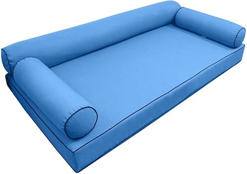 Funda ONLY-Style 6 fundas de almohada para sofá cama para exteriores, ajuste de tubo en contraste, tamaño individual XL - AD102