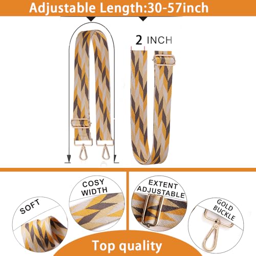 Image of S-Jacorry Purse Strap Replacement Crossbody Wide Shoulder Strap Adjustable Canvas Straps Handbag Strap Replacement Belts