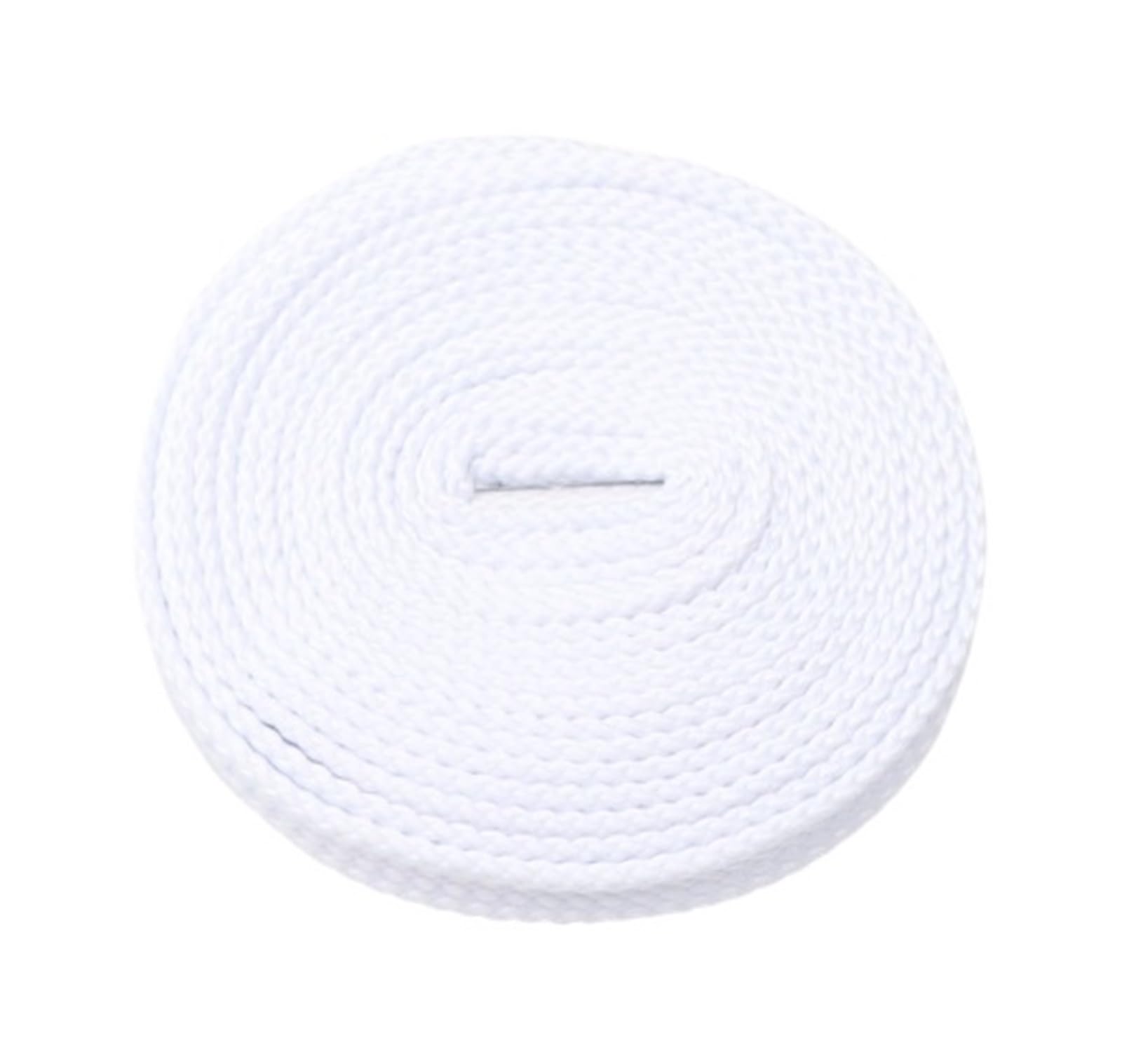 HEAGER Cordones de Calzado Flexibles, Cordones Planos Coloridos for Zapatillas de Deporte, Cordones de Tela for Zapatos, Cordones elásticos for Adultos y niños, Cordones for Zapatos Runn(White,160cm)