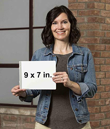 Compliancesigns.com Restrooms Wall Sign, Projection-Mount 9X7 Inch Black Aluminum For Public Bathrooms #TOP1