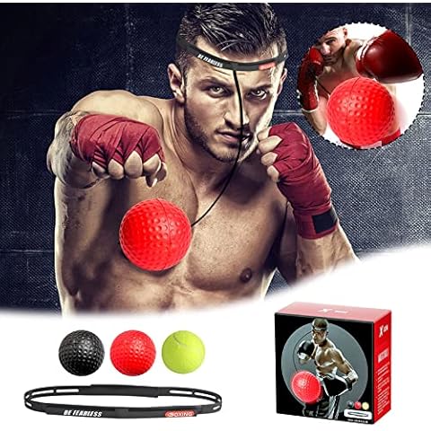 Boxing Reflex Ball with Headband, Boxing Training Ball for Adult/Kids, Boxing Ball, Boxing Reflex Ball Headband for Speed Training,Hand Eye Coordination Training and Fitness Cover