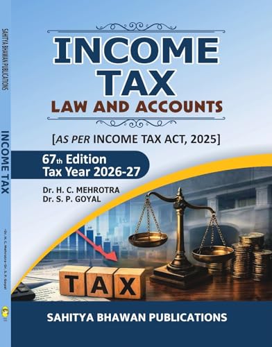 Image of Sahitya Bhawan Publications Income Tax Law and Accounts, 67th Edition, Tax Year 2026-27, As per Income Tax Act 2025