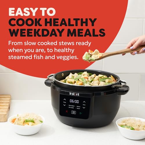 Instant Pot - Superior Slow Cooker - 7.1L Multi-Function Cooking System with Slow Cook, Sauté, Steam & Keep Warm Settings - Non-Stick Inner Pot with EasyGrab Handles for Family Meals & Entertaining - Image 5