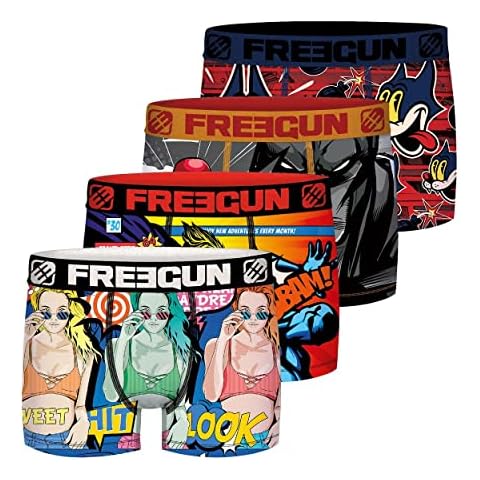 FREEGUN Men's FG/1/BM/PK4 Boxer Shorts Underwear, A2, XL (Pack of 4) Cover