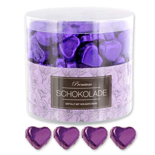 Preisvergleich Produktbild 150 lila Schokolade Herzen Melbourne
