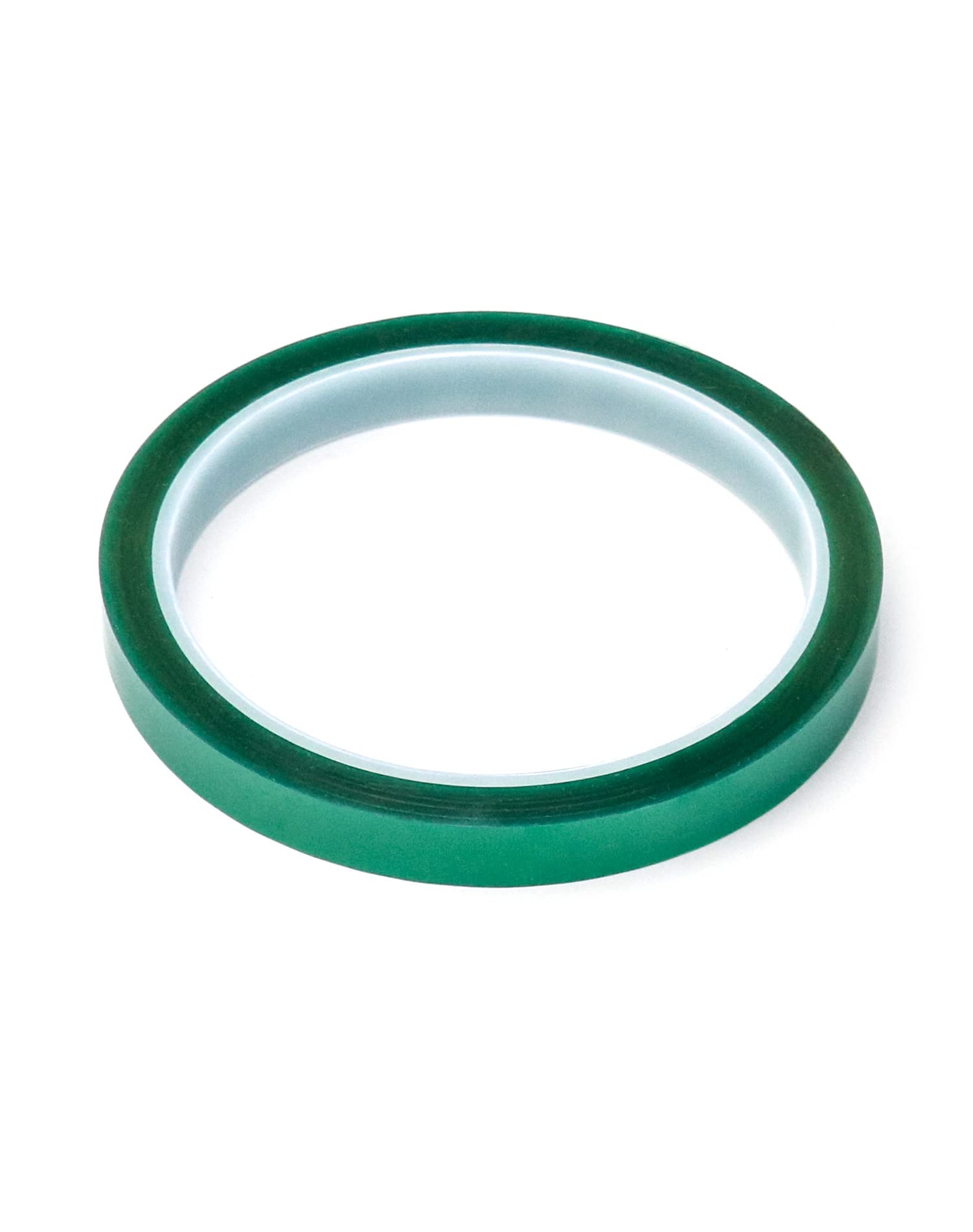QWORK® 4 Rotoli Nastro Termico Nastro Alta Temperatura 10 mm x 33 m Nastro Kapton per Stampa Sublimatica, Trasferimento di Calore e Isolamento (Verde)