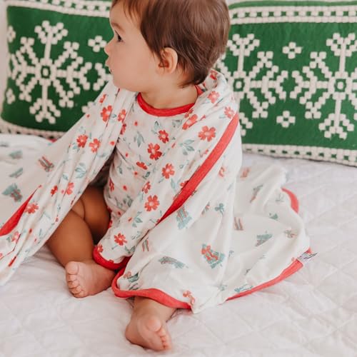 Image of Copper Pearl Jumbo 3-Layer Baby Blanket: Soft Baby Quilts for Boys and Girls | Breathable, Cozy, Toddler Blanket | Baby Quilt for Newborns | 46x46 Premium Polyester /Rayon | Noel
