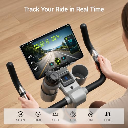 CURSOR Exercise Bike, Magnetic Friction Stationary Bikes for Home with APP - image 6