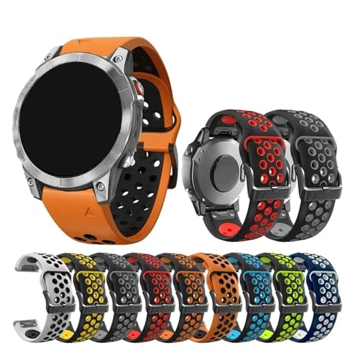 Bracelet 26 mm pour Garmin Fenix 7X solaire lors de vos randonnées - 2