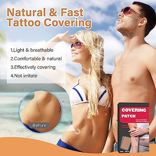 Tomengbeiaabbcc Tattoo Cover Up Tape, Waterproof Makeup Cover Strips Natural Looking, Breathable Tattoo Cover Up Makeup For Hiding Unwanted Tattoo And Scars thumb #6