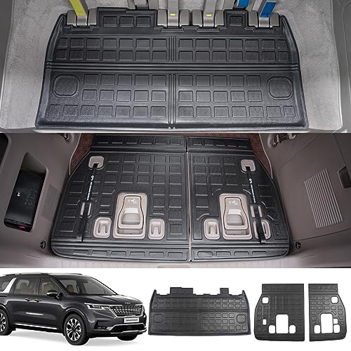 powoq Trunk Mat Compatible with 2022-2026 Kia Carnival Cargo Liner All Season Protection Rear...