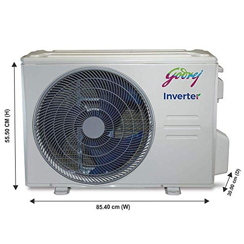 Image of Godrej 1.5 Ton 5 Star Inverter Split AC (Copper, Anti Bacterial Filter, GIC 18HTC5-WTA, White)