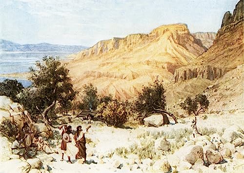 Le camp de David à Engedi William Brassey Hole poster art décoration chambre tableau 60x90