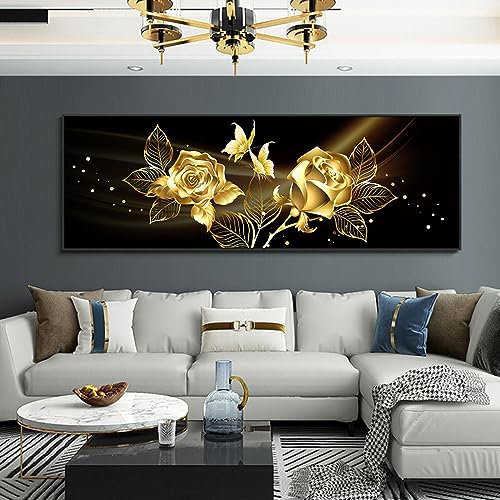 Décoration de la maison peinture sur toile abstraite LSYALUCK 20 x 50 cm