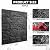 Umedol 40 PCS 3D Wall Panels Peel and Stick Faux Foam 11.8"*11.8" Black Brick Wallpaper for Walls 3D Wall Tiles Faux Brick Paneling Self-Adhesive Wallpaper for DIY Interior Wall Decor