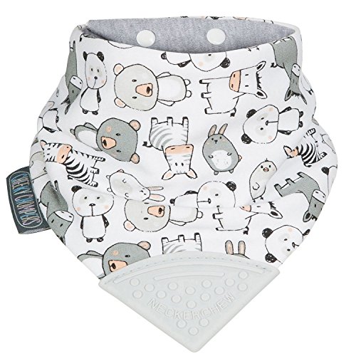 Cheeky Chompers cc771163 Pañuelo  Panda Pals  , color blanco