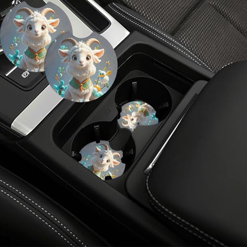 2 Pack Posavasos para Carros Neopreno Negro miniatura 1