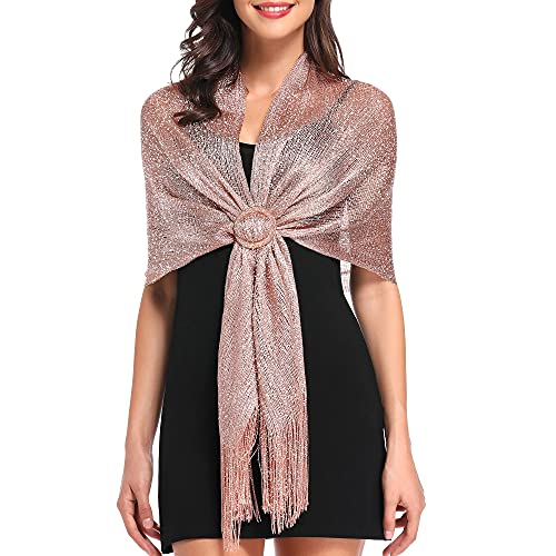 vimate Womens Shawls and Wraps, Rose Gold...