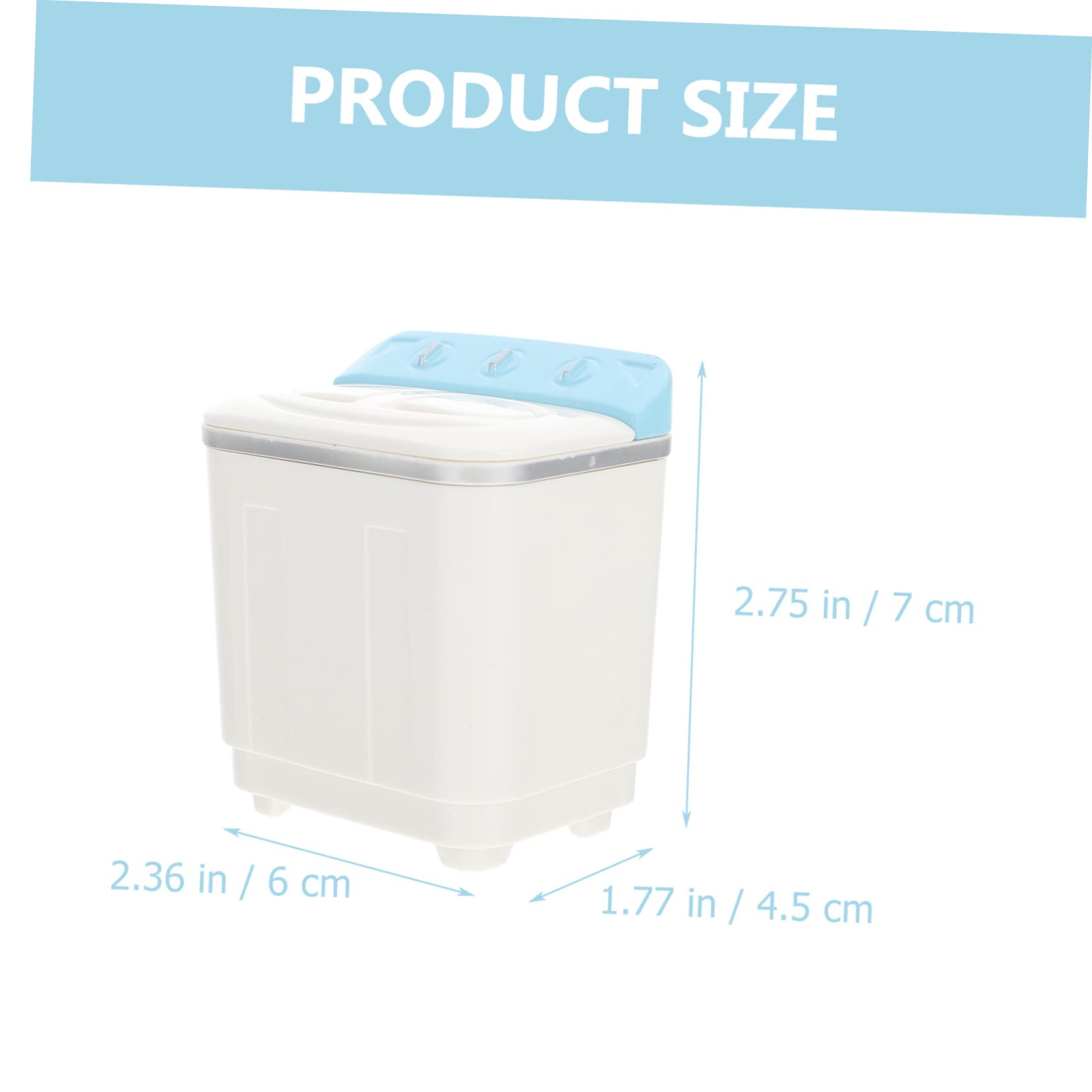 Garneck Mini Washing Machine Toy Boys and Girls Role-play Toy Home Cleaning Product Educational Plaything for Children