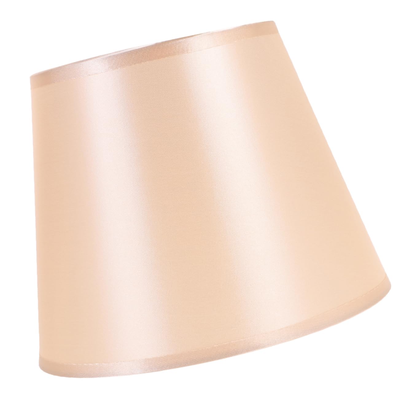 AUTSUPPL Replacement Lamp Shade Fabric Round Table Lampshade with Delicate Design Simple Structure Golden Colour Easy Installation for Bedroom Study
