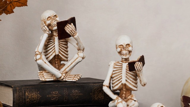 Set de 3 Figuras Decorativas Halloween de Esqueletos de Resina miniatura 7