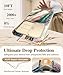GVIEWIN for Samsung Galaxy S25 Ultra Case, [Slide Camera Cover & Built-in HD Screen Protector] [2 Front Frames] Shockproof Military Grade Protective Marble Phone Case 6.9