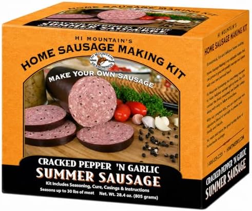 Hi Mountain CRACKED PEPPER 'N GARLIC Summer Sausage Kit