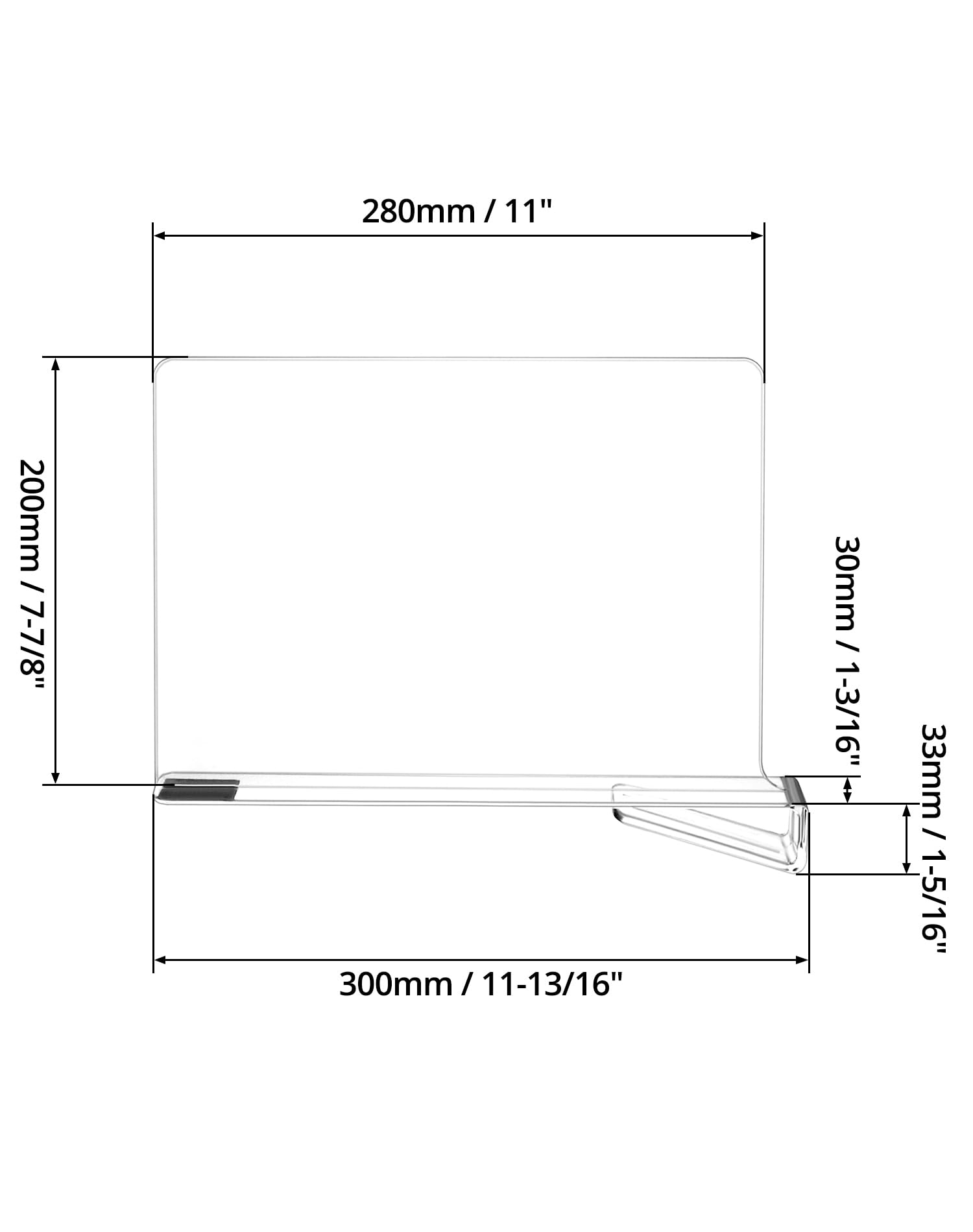 Arcgisgis 1 Lot De Séparateurs D'étagère En Acrylique Transparent