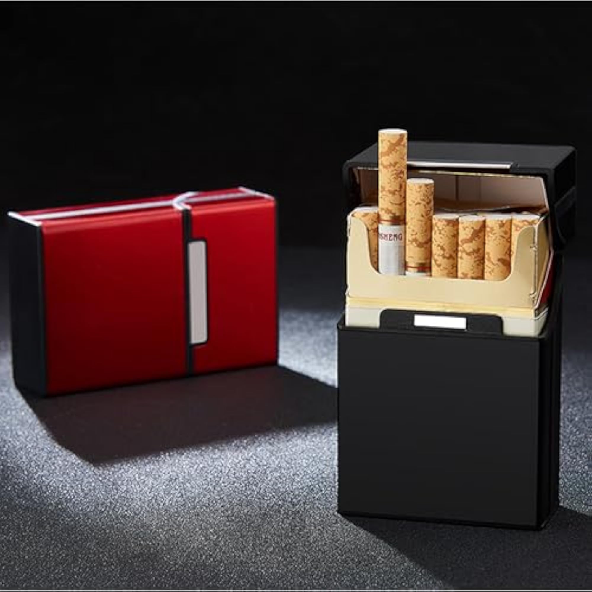 King Size Cigarette Case, 2 Pack Push to Open