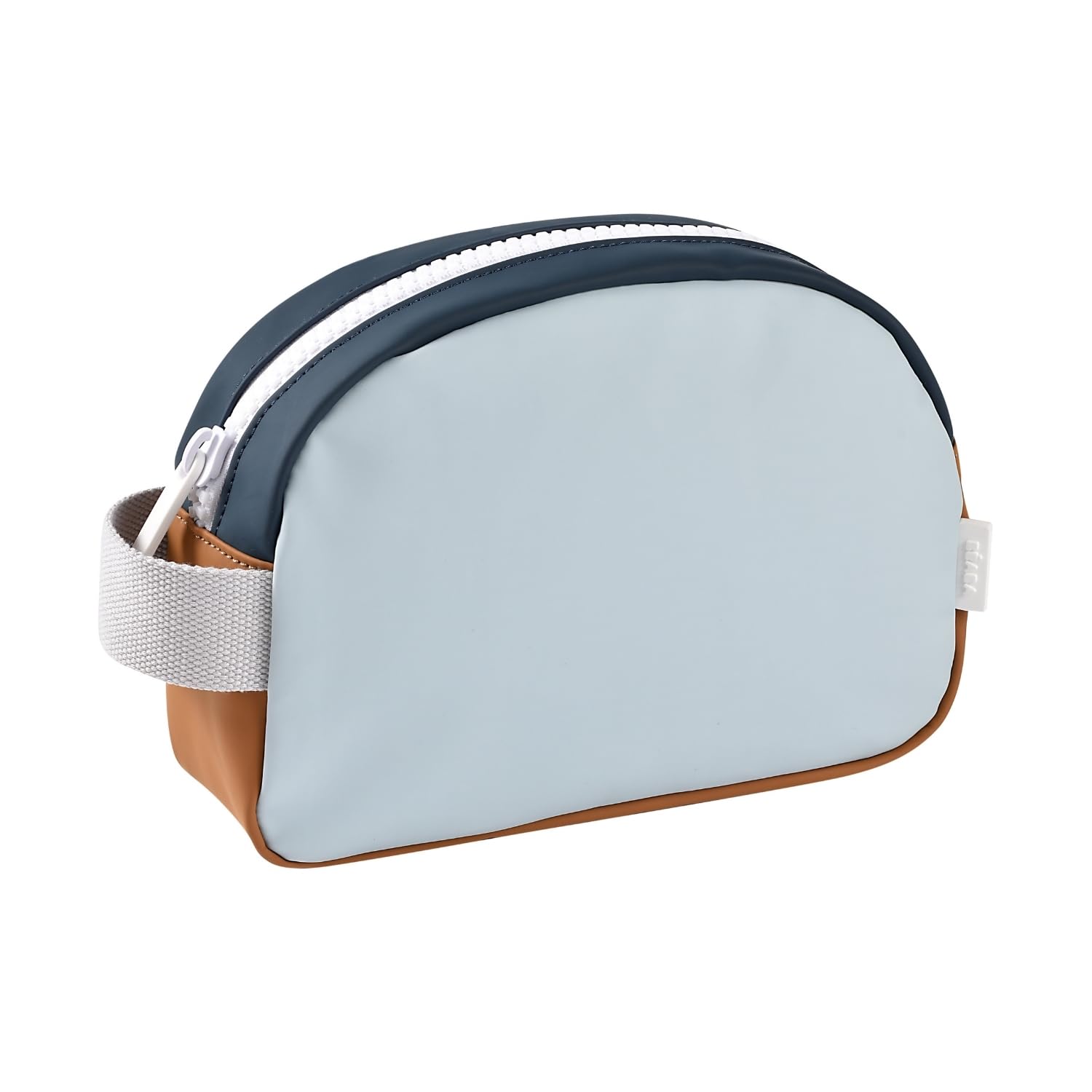 BÉABA, Baby/Child Toiletry Bag, Waterproof, Large Capacity 2,5L, Large Zipped Opening, Name Tag, Gum Effect, Faro, Night Blue