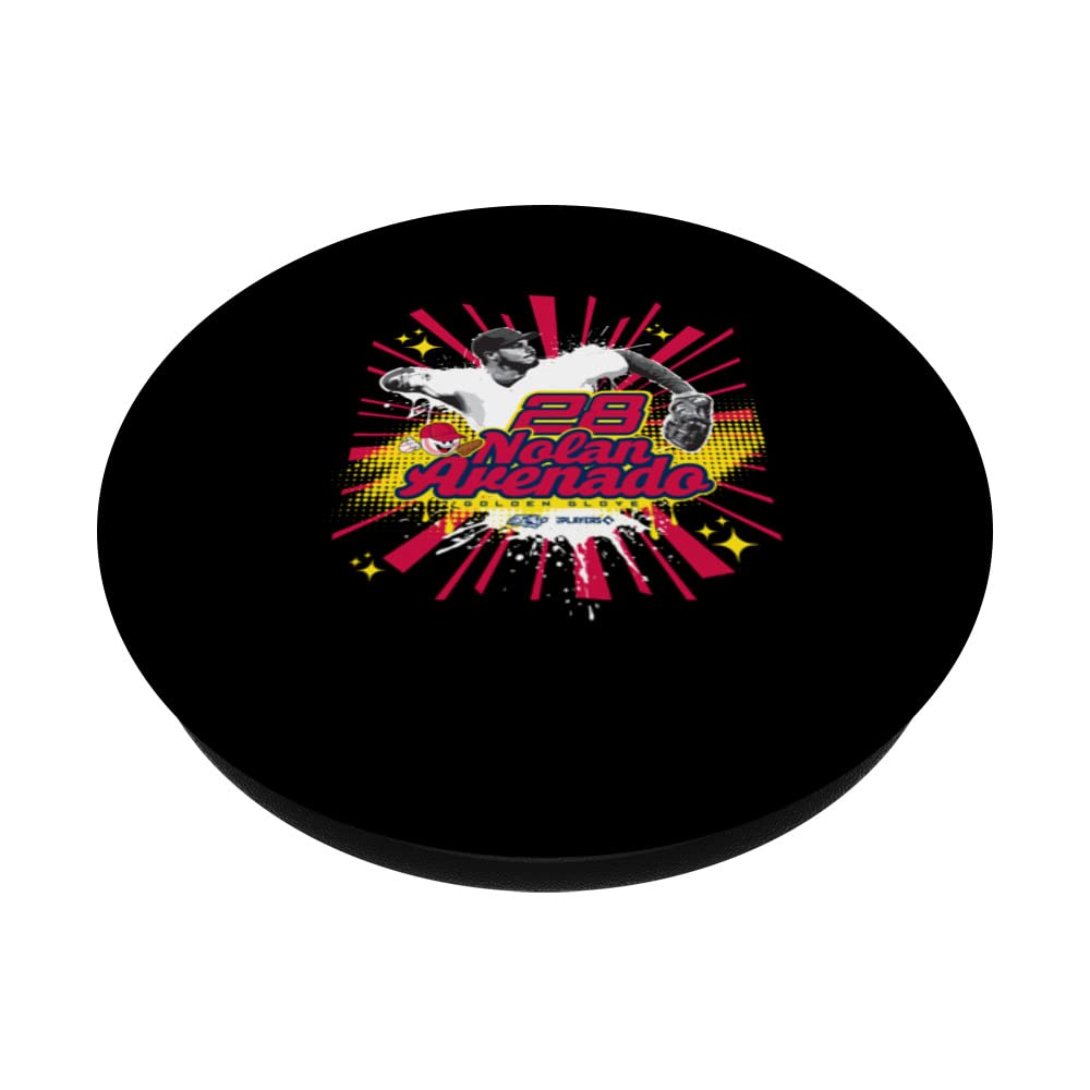 Nolan Arenado St. Louis Baseball Sket One x MLB Players PopSockets Swappable PopGrip, Black - Image 2