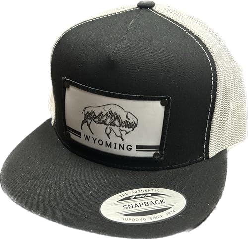 Generic Wyoming Bison Snapback Hat Black