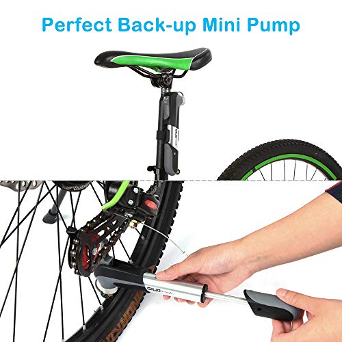 Leeofty Mini bomba de bicicleta da bomba de bicicleta 80 psi bomba de ar de alta pressão da bomba de