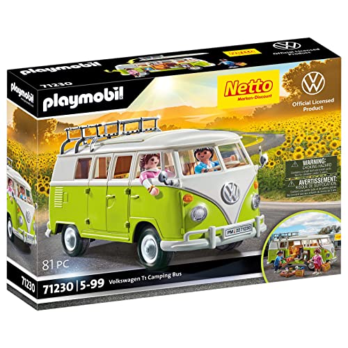 PLAYMOBIL Volkswagen 71230 T1 Camping Bus Sonderedition Netto, Für Kinder...