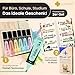 GLÜCKSGUT® 500x Lustige Haftnotizen + 6x Textmarker Pastell | Scherz-Medikament | Anti Stress | Büro Schule Studium Uni | Abschiedsgeschenk für Kollegen Chef Lehrer | Post it