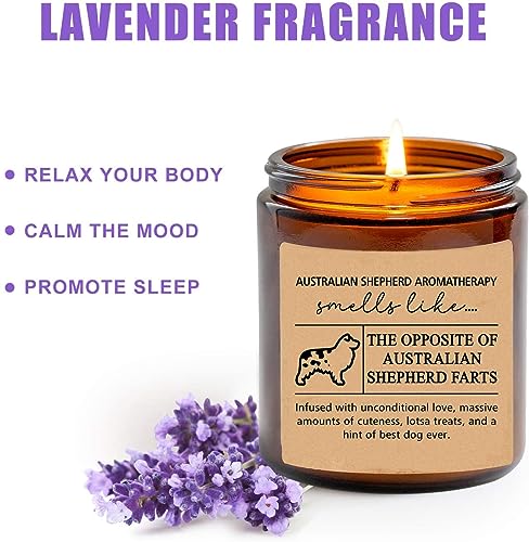 Australian Shepherd Gifts - Australian Shepherd Mom - Australian Shepherd Candle - Funny Australian Shepherd Gift - Aussie Fathers Day Gift