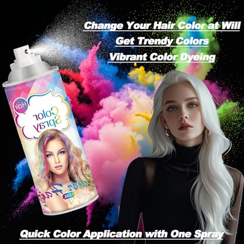 Temporary Hair Color Wax Spray lavable verde miniatura 2