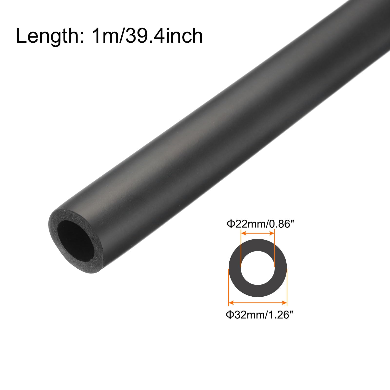 Rebower 22mm ID Pipe Insulation Tubing 5mm Thick Heat Preservation Foam Tube - Image 2