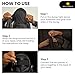 Royalty Headwear One Strap Silky Durag for Men - Premium Quality with Hook and Loop Closure Black Durag for Men 360, 540, 720 Waves