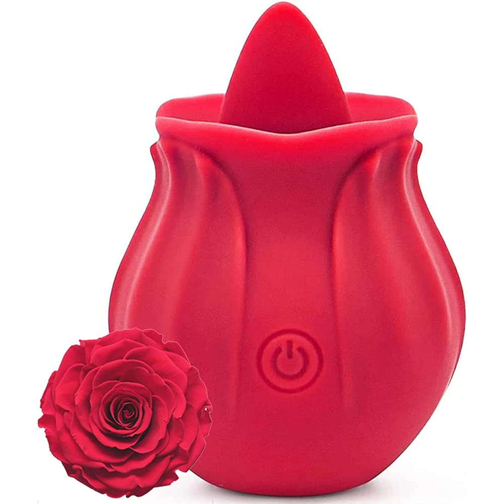 Fiore forma lingua leccando G Spot vibratore capezzolo Clitorale stimolazione uovo vibratori Clit seno massaggiatore giocattoli sessuali per le donne, rosa
