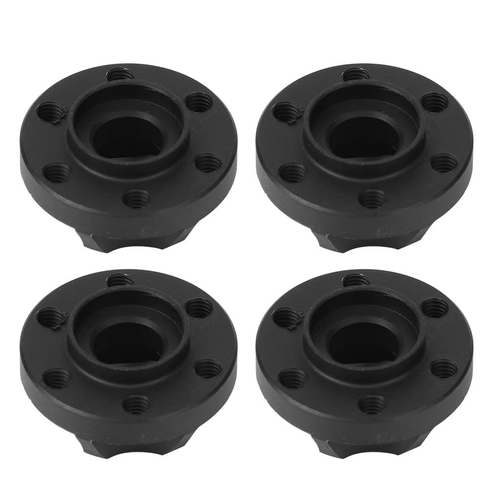 Dilwe 4PCS 1/10 Scale RC Car Wheel Hex Hub Adapter Spare Parts Fit for SCX10 RC Crawler Accessory(11mm)