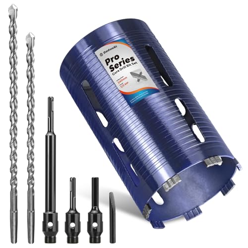 Foret de carottage 142 mm pour percer le béton sans bloquer avec adaptateurs